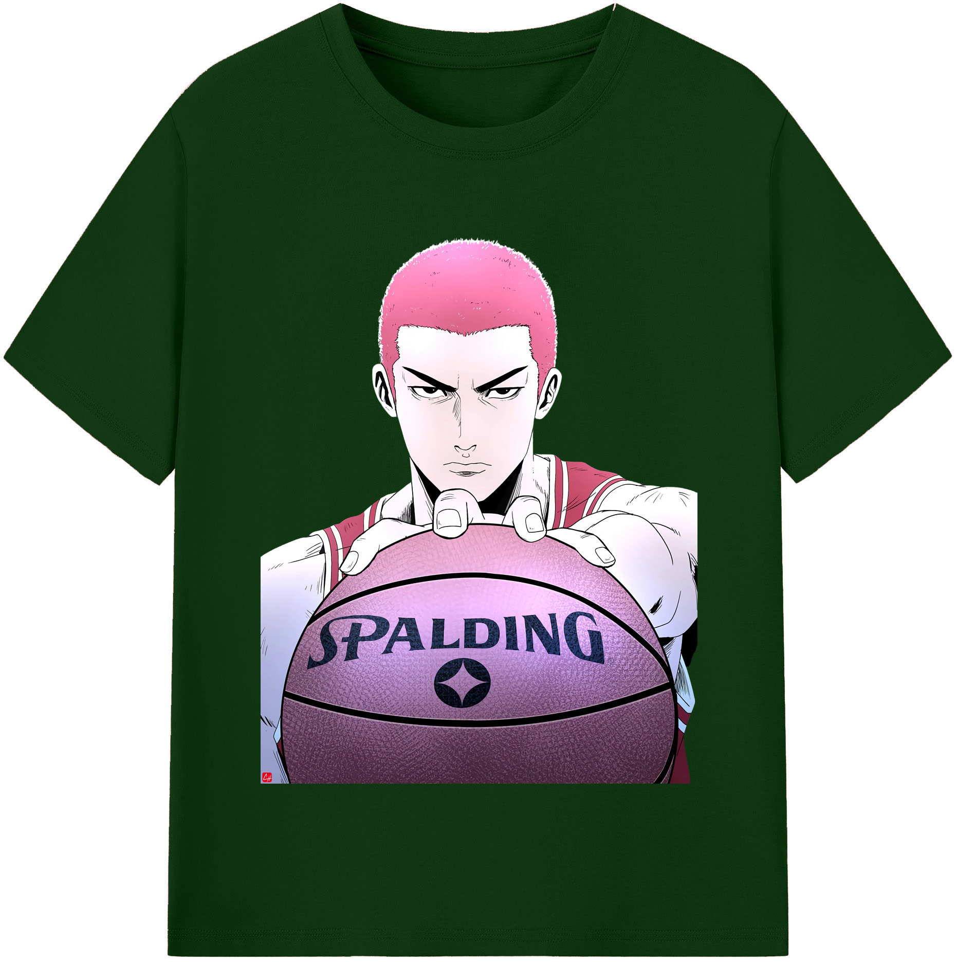 SLAM DUNK／スラムダンク 綿100％半袖Tシャツ（フロントプリント）